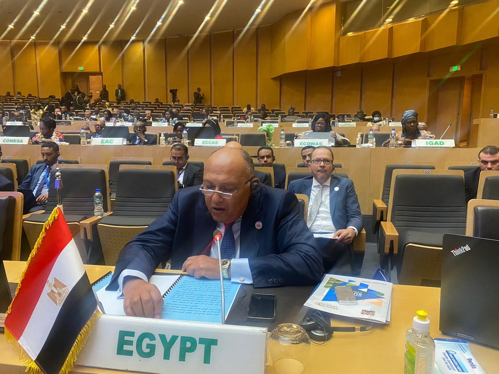 Sameh Shoukry calls for amending the current composition of the African Peace and Security Council to be more representative of the North African region
