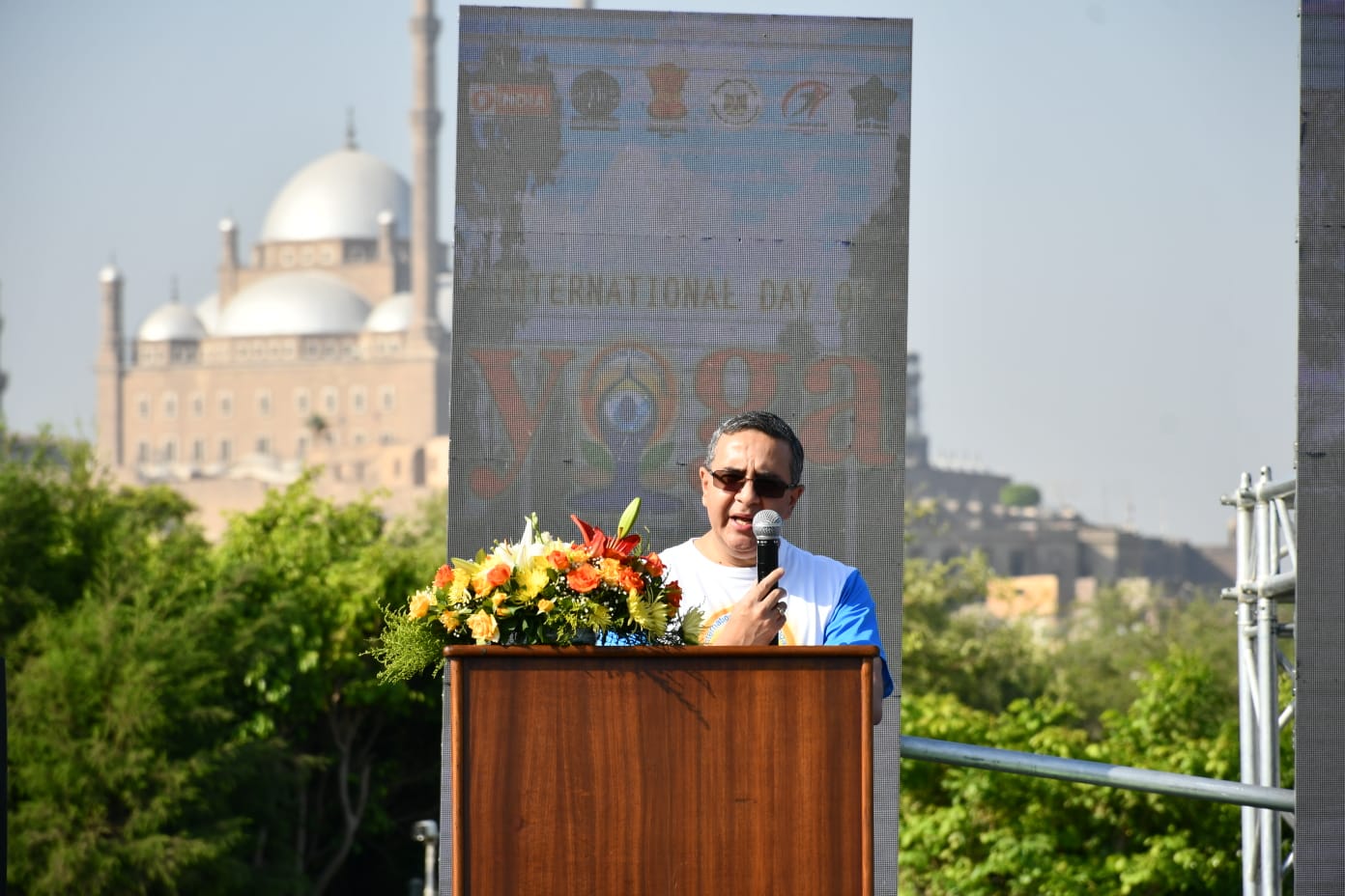 The Minister of Youth and Sports participates in the Indian Embassy's celebration of the International Day of Yoga