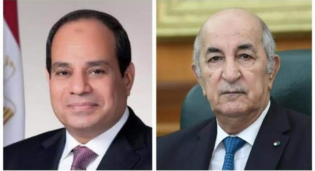 رئيس الجمهورية السيد عبد المجيد تبون يهنئ رئيس جمهورية مصر العربية
