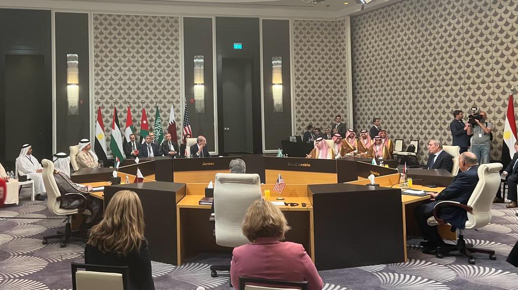 الخارجية الأردنية تنشر نتائج الاجتماع الوزاري العربي مع وزير خارجية أمريكا حول وقف الحرب بغزة